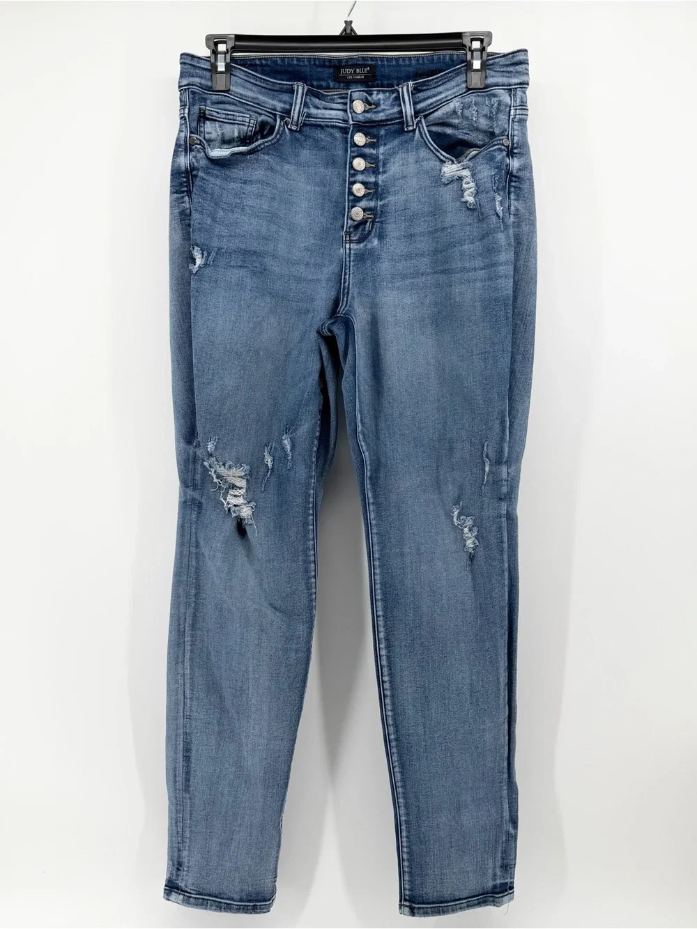 Judy Blue Medium Wash Cropped Ankle Jeans